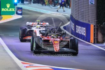 World © Octane Photographic Ltd. Formula 1 – Singapore Grand Prix - Marina Bay, Singapore. Saturday 1st October 2022. Qualifying. Scuderia Ferrari F1-75 - Charles Leclerc.