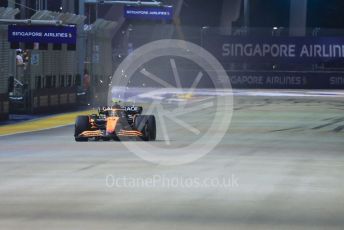 World © Octane Photographic Ltd. Formula 1 – Singapore Grand Prix - Marina Bay, Singapore. Saturday 1st October 2022. Qualifying. McLaren F1 Team MCL36 - Lando Norris.