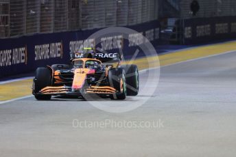 World © Octane Photographic Ltd. Formula 1 – Singapore Grand Prix - Marina Bay, Singapore. Saturday 1st October 2022. Qualifying. McLaren F1 Team MCL36 - Lando Norris.