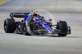 World © Octane Photographic Ltd. Formula 1 – Singapore Grand Prix - Marina Bay, Singapore. Saturday 1st October 2022. Qualifying. Williams Racing FW44 - Nicholas Latifi.