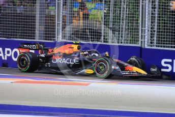 World © Octane Photographic Ltd. Formula 1 – Singapore Grand Prix - Marina Bay, Singapore. Saturday 1st October 2022. Qualifying. Oracle Red Bull Racing RB18 – Sergio Perez.