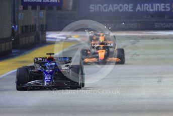 World © Octane Photographic Ltd. Formula 1 – Singapore Grand Prix - Marina Bay, Singapore. Saturday 1st October 2022. Qualifying.  Williams Racing FW44 - Alex Albon.