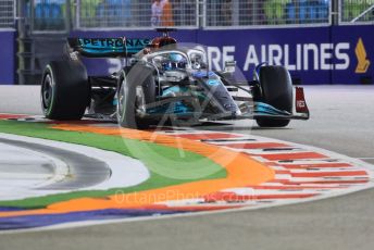 World © Octane Photographic Ltd. Formula 1 – Singapore Grand Prix - Marina Bay, Singapore. Saturday 1st October 2022. Qualifying. Mercedes-AMG Petronas F1 Team F1 W13 - George Russell.