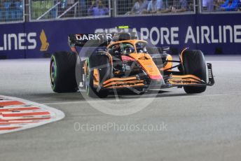 World © Octane Photographic Ltd. Formula 1 – Singapore Grand Prix - Marina Bay, Singapore. Saturday 1st October 2022. Qualifying. McLaren F1 Team MCL36 - Lando Norris.