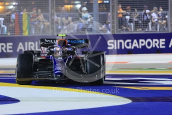 World © Octane Photographic Ltd. Formula 1 – Singapore Grand Prix - Marina Bay, Singapore. Saturday 1st October 2022. Qualifying. Williams Racing FW44 - Nicholas Latifi.