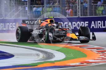 World © Octane Photographic Ltd. Formula 1 – Singapore Grand Prix - Marina Bay, Singapore. Saturday 1st October 2022. Qualifying. Oracle Red Bull Racing RB18 – Sergio Perez.