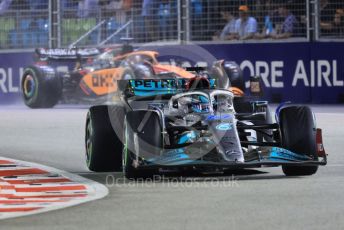 World © Octane Photographic Ltd. Formula 1 – Singapore Grand Prix - Marina Bay, Singapore. Saturday 1st October 2022. Qualifying. Mercedes-AMG Petronas F1 Team F1 W13 - Lewis Hamilton.