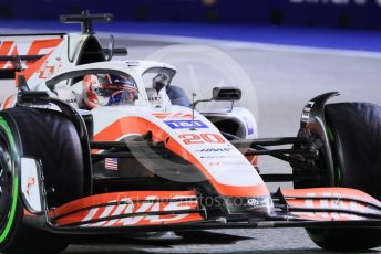 World © Octane Photographic Ltd. Formula 1 – Singapore Grand Prix - Marina Bay, Singapore. Saturday 1st October 2022. Qualifying. Haas F1 Team VF-22 - Kevin Magnussen.