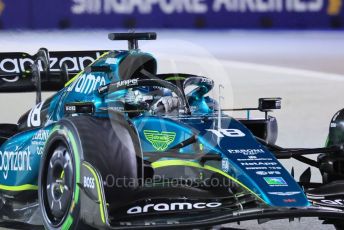 World © Octane Photographic Ltd. Formula 1 – Singapore Grand Prix - Marina Bay, Singapore. Saturday 1st October 2022. Qualifying. Aston Martin Aramco Cognizant F1 Team AMR22 - Lance Stroll.
