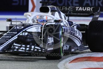 World © Octane Photographic Ltd. Formula 1 – Singapore Grand Prix - Marina Bay, Singapore. Saturday 1st October 2022. Qualifying. Scuderia AlphaTauri AT03 - Pierre Gasly.