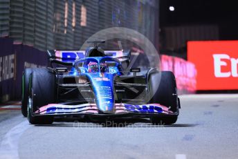 World © Octane Photographic Ltd. Formula 1 – Singapore Grand Prix - Marina Bay, Singapore. Saturday 1st October 2022. Qualifying. BWT Alpine F1 Team A522 - Fernando Alonso.