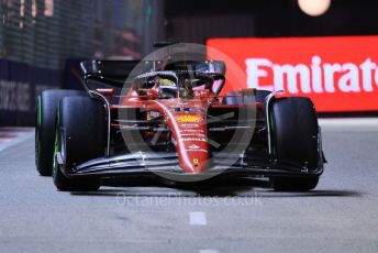 World © Octane Photographic Ltd. Formula 1 – Singapore Grand Prix - Marina Bay, Singapore. Saturday 1st October 2022. Qualifying. Scuderia Ferrari F1-75 - Charles Leclerc.