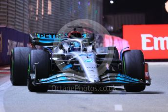 World © Octane Photographic Ltd. Formula 1 – Singapore Grand Prix - Marina Bay, Singapore. Saturday 1st October 2022. Qualifying. Mercedes-AMG Petronas F1 Team F1 W13 - George Russell.
