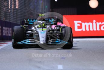 World © Octane Photographic Ltd. Formula 1 – Singapore Grand Prix - Marina Bay, Singapore. Saturday 1st October 2022. Qualifying. Mercedes-AMG Petronas F1 Team F1 W13 - Lewis Hamilton.