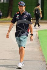 World © Octane Photographic Ltd. Formula 1 – Singapore Grand Prix - Marina Bay, Singapore. Saturday 1st October 2022. Paddock. Oracle Red Bull Racing RB18 – Sergio Perez.