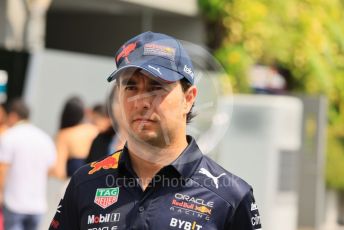 World © Octane Photographic Ltd. Formula 1 – Singapore Grand Prix - Marina Bay, Singapore. Saturday 1st October 2022. Paddock. Oracle Red Bull Racing RB18 – Sergio Perez.