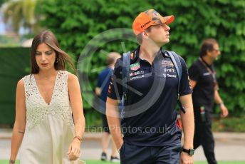 World © Octane Photographic Ltd. Formula 1 – Singapore Grand Prix - Marina Bay, Singapore. Saturday 1st October 2022. Paddock. Oracle Red Bull Racing RB18 – Max Verstappen.