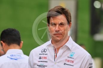 World © Octane Photographic Ltd. Formula 1 – Singapore Grand Prix - Marina Bay, Singapore. Saturday 1st October 2022. Paddock. Mercedes-AMG Petronas F1 Team Principal and CEO - Toto Wolff