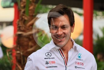 World © Octane Photographic Ltd. Formula 1 – Singapore Grand Prix - Marina Bay, Singapore. Saturday 1st October 2022. Paddock. Mercedes-AMG Petronas F1 Team Principal and CEO - Toto Wolff