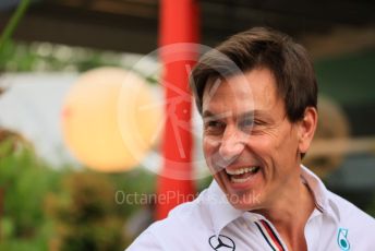 World © Octane Photographic Ltd. Formula 1 – Singapore Grand Prix - Marina Bay, Singapore. Saturday 1st October 2022. Paddock. Mercedes-AMG Petronas F1 Team Principal and CEO - Toto Wolff