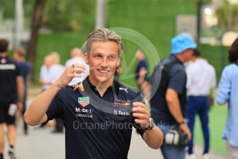 World © Octane Photographic Ltd. Formula 1 – Singapore Grand Prix - Marina Bay, Singapore. Saturday 1st October 2022. Paddock. Red Bull Racing Academy driver – Juri Vips.