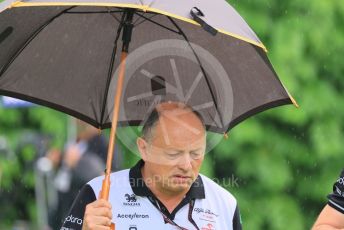 World © Octane Photographic Ltd. Formula 1 – Singapore Grand Prix - Marina Bay, Singapore. Saturday 1st October 2022. Paddock. Alfa Romeo F1 Team Orlen Team Principal, Frederic Vasseur