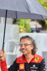 World © Octane Photographic Ltd. Formula 1 – Singapore Grand Prix - Marina Bay, Singapore. Saturday 1st October 2022. Paddock. Scuderia Ferrari Team Racing Director and head of track area - Laurent Mekies