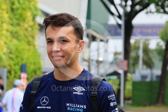 World © Octane Photographic Ltd. Formula 1 – Singapore Grand Prix - Marina Bay, Singapore. Saturday 1st October 2022. Paddock. Williams Racing FW44 - Alex Albon.