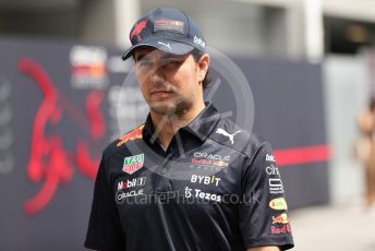 World © Octane Photographic Ltd. Formula 1 – Singapore Grand Prix - Marina Bay, Singapore. Saturday 1st October 2022. Paddock. Oracle Red Bull Racing RB18 – Sergio Perez.