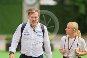 World © Octane Photographic Ltd. Formula 1 – Singapore Grand Prix - Marina Bay, Singapore. Sunday 2nd October 2022. Arrivals. Williams Racing CEO – Jost Capito