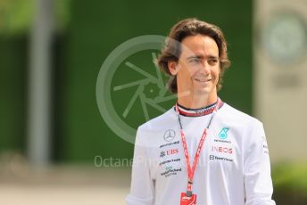 World © Octane Photographic Ltd. Formula 1 – Singapore Grand Prix - Marina Bay, Singapore. Sunday 2nd October 2022. Arrivals. Mercedes-AMG Petronas F1 Team Brand and Business Ambassador - Esteban Gutierrez