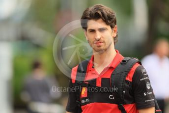 World © Octane Photographic Ltd. Formula 1 – Singapore Grand Prix - Marina Bay, Singapore. Sunday 2nd October 2022. Arrivals. Scuderia Ferrari F1-75 Reserve Driver – Antonio Giovinazzi.