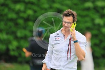 World © Octane Photographic Ltd. Formula 1 – Singapore Grand Prix - Marina Bay, Singapore. Sunday 2nd October 2022. Arrivals. Mercedes-AMG Petronas F1 Team Principal and CEO - Toto Wolff