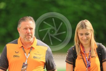 World © Octane Photographic Ltd. Formula 1 – Singapore Grand Prix - Marina Bay, Singapore. Sunday 2nd October 2022. Arrivals McLaren F1 Team Chief Executive Officer – Zak Brown