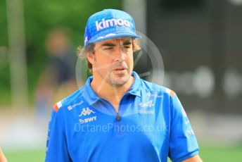 World © Octane Photographic Ltd. Formula 1 – Singapore Grand Prix - Marina Bay, Singapore. Sunday 2nd October 2022. Arrivals. BWT Alpine F1 Team A522 - Fernando Alonso.