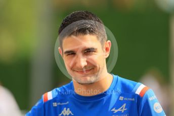 World © Octane Photographic Ltd. Formula 1 – Singapore Grand Prix - Marina Bay, Singapore. Sunday 2nd October 2022. Arrivals. BWT Alpine F1 Team A522 - Esteban Ocon.