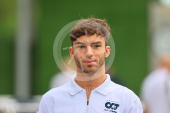 World © Octane Photographic Ltd. Formula 1 – Singapore Grand Prix - Marina Bay, Singapore. Sunday 2nd October 2022. Arrivals. Scuderia AlphaTauri AT03 - Pierre Gasly.