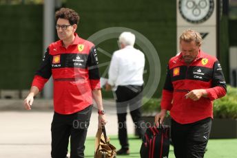 World © Octane Photographic Ltd. Formula 1 – Singapore Grand Prix - Marina Bay, Singapore. Sunday 2nd October 2022. Arrivals. Scuderia Ferrari Team Principal, Mattia Binotto