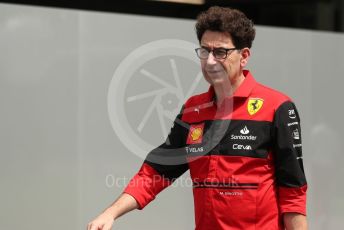 World © Octane Photographic Ltd. Formula 1 – Singapore Grand Prix - Marina Bay, Singapore. Sunday 2nd October 2022. Arrivals. Scuderia Ferrari Team Principal, Mattia Binotto