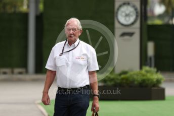 World © Octane Photographic Ltd. Formula 1 – Singapore Grand Prix - Marina Bay, Singapore. Sunday 2nd October 2022. Arrivals. Oracle Red Bull Racing advisor - Helmut Marko