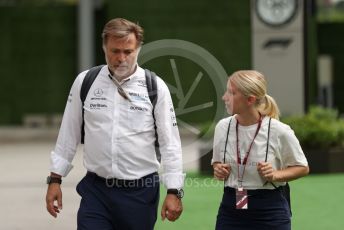 World © Octane Photographic Ltd. Formula 1 – Singapore Grand Prix - Marina Bay, Singapore. Sunday 2nd October 2022. Arrivals. Williams Racing CEO – Jost Capito