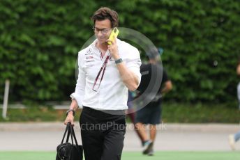 World © Octane Photographic Ltd. Formula 1 – Singapore Grand Prix - Marina Bay, Singapore. Sunday 2nd October 2022. Arrivals. Mercedes-AMG Petronas F1 Team Principal and CEO - Toto Wolff