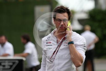 World © Octane Photographic Ltd. Formula 1 – Singapore Grand Prix - Marina Bay, Singapore. Sunday 2nd October 2022. Arrivals. Mercedes-AMG Petronas F1 Team Principal and CEO - Toto Wolff