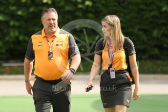 World © Octane Photographic Ltd. Formula 1 – Singapore Grand Prix - Marina Bay, Singapore. Sunday 2nd October 2022. Arrivals McLaren F1 Team Chief Executive Officer – Zak Brown