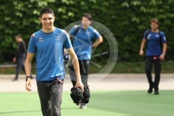 World © Octane Photographic Ltd. Formula 1 – Singapore Grand Prix - Marina Bay, Singapore. Sunday 2nd October 2022. Arrivals. BWT Alpine F1 Team A522 - Esteban Ocon.