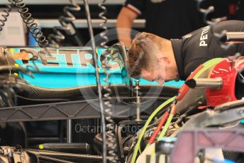 World © Octane Photographic Ltd. Formula 1 – Singapore Grand Prix - Marina Bay, Singapore. Thursday 29th September 2022. Pitlane. Mercedes-AMG Petronas F1 Team F1 W13.