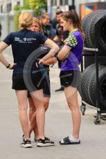 World © Octane Photographic Ltd. Formula 1 – Singapore Grand Prix - Marina Bay, Singapore. Thursday 29th September 2022. Paddock. Alice Powell and W-series driver.