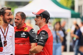 World © Octane Photographic Ltd. Formula 1 – Singapore Grand Prix - Marina Bay, Singapore. Thursday 29th September 2022. Arrivals. Scuderia Ferrari F1-75 - Charles Leclerc.