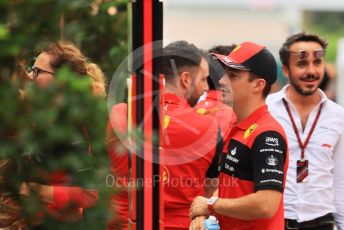 World © Octane Photographic Ltd. Formula 1 – Singapore Grand Prix - Marina Bay, Singapore. Thursday 29th September 2022. Arrivals. Scuderia Ferrari F1-75 - Charles Leclerc.