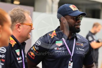 World © Octane Photographic Ltd. Formula 1 – Singapore Grand Prix - Marina Bay, Singapore. Thursday 29th September 2022. Arrivals. Oracle Red Bull Racing guest, Micah Richards.